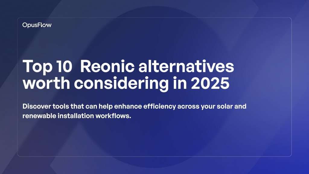 Top 10 Reonic-alternatieven | OpusFlow