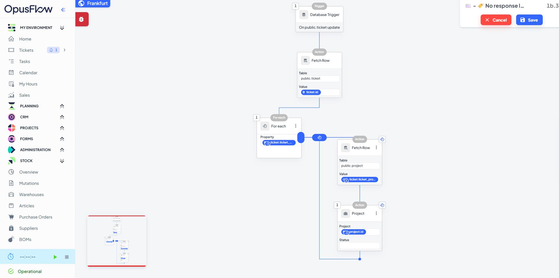 Automatizaciones de flujo de trabajo: automatiza cualquier tarea, correos electrónicos de seguimiento, creación de tickets y mucho más. | OpusFlow