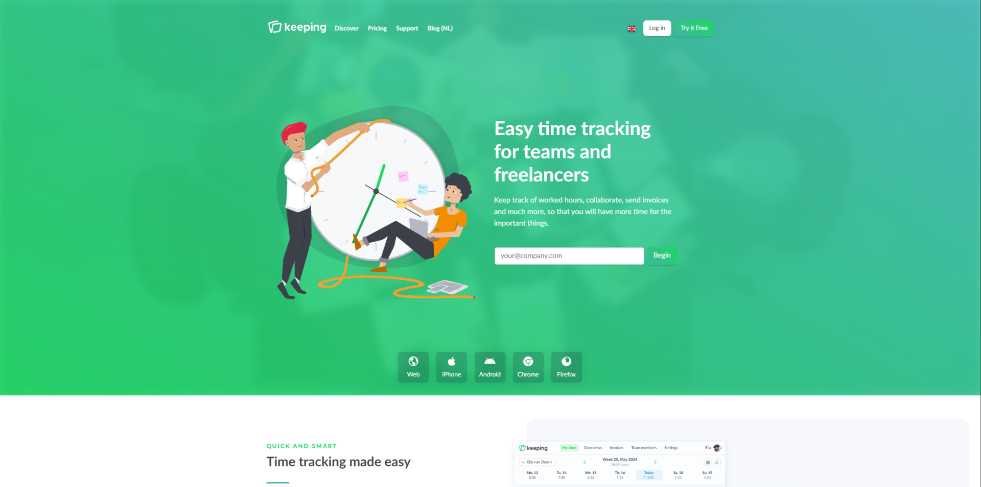 Keeping HomePage | Time registration tool: 4 Best dutch options that Boost productivity | OpusFlow