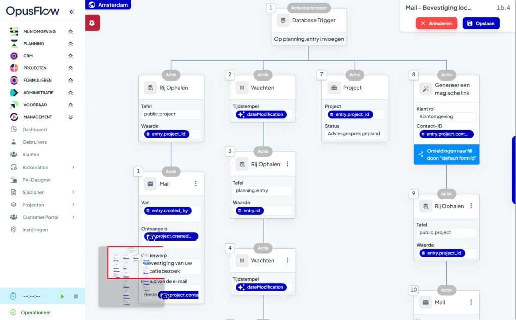 Automatisations | OpusFlow