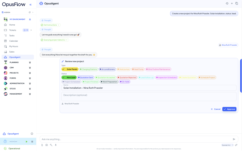 Maak kennis met AI in ERP: OpusAI | OpusFlow AI in ERP