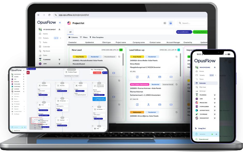 OpusFlow Software in drei Formaten | OpusFlow