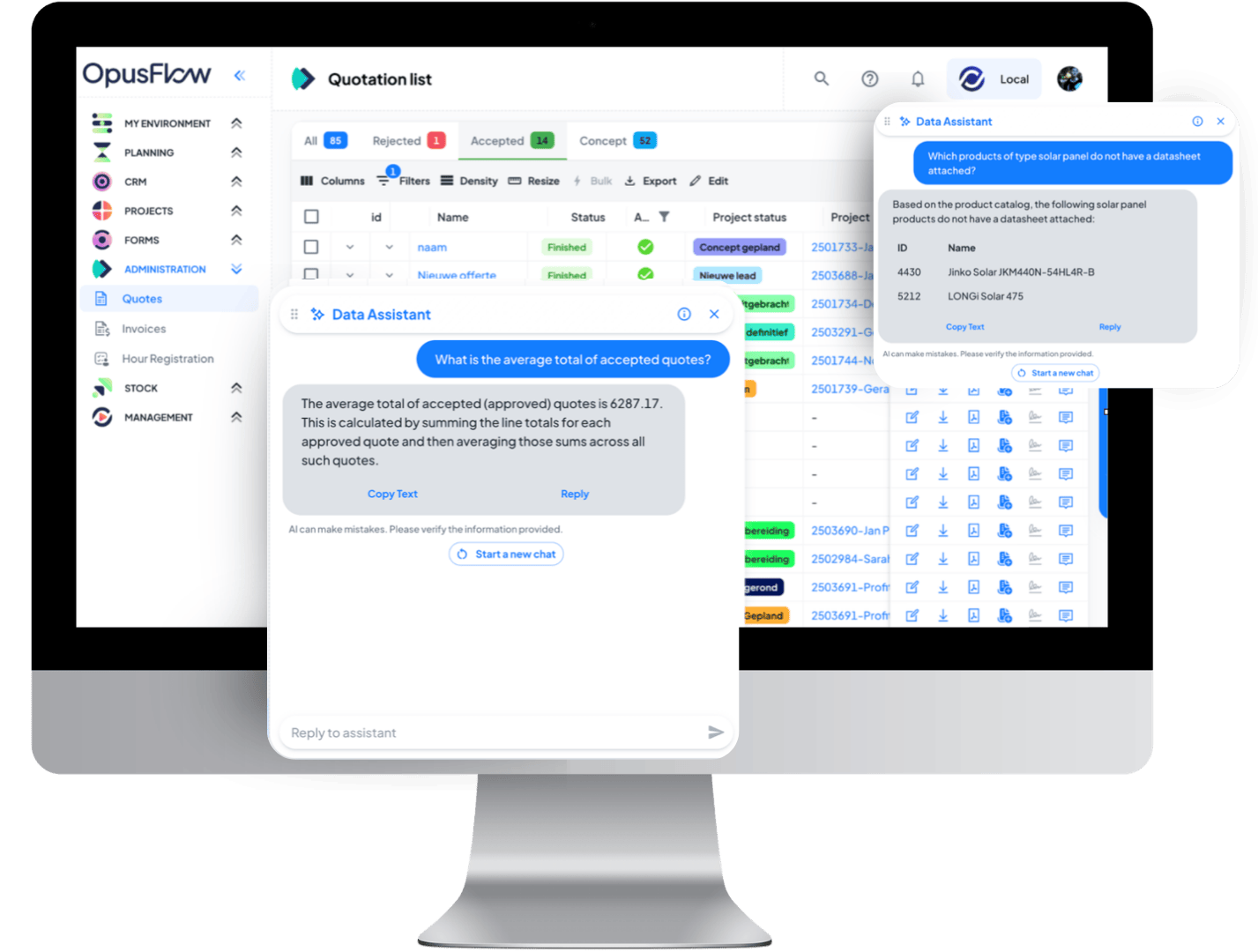 Projectmanagementsoftware voor zonne-energie: Wat je moet weten | OpusFlow AI-ondersteuning in projectmanagementsoftware | OpusFlow