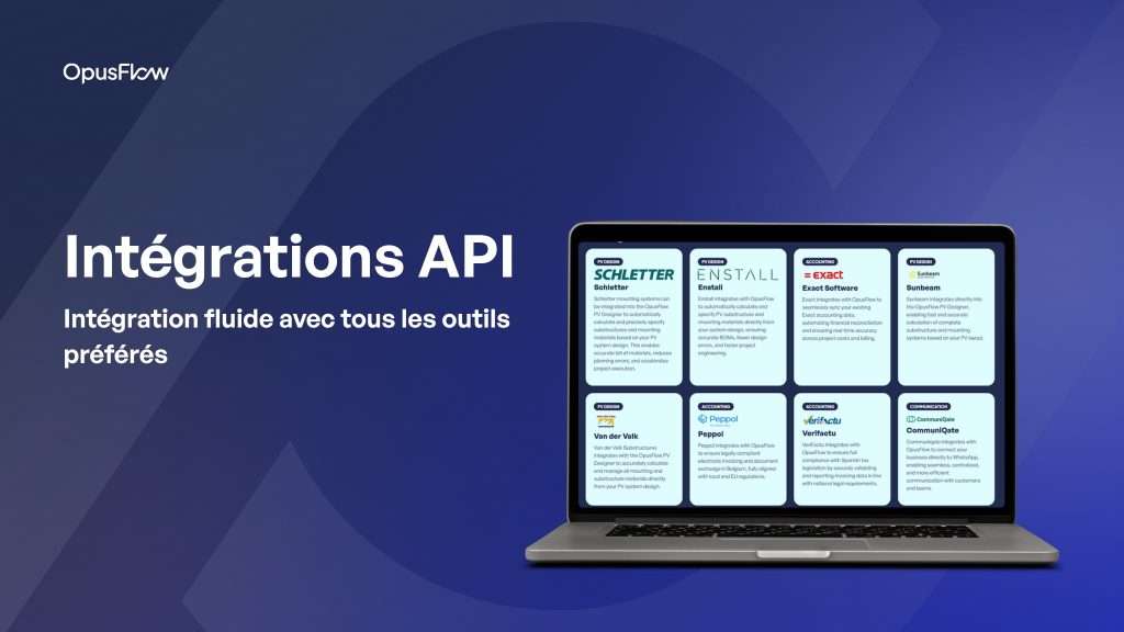 Intégrations API | OpusFlow