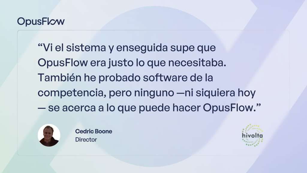 Caso de estudio - Hivolta | OpusFlow
