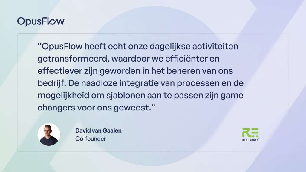 Case study - Recharged | OpusFlow