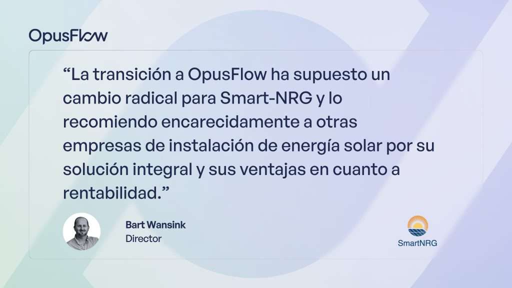 Caso de estudio - Smart NRG | OpusFlow