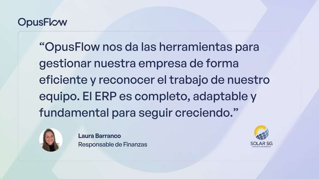 Casos de estudio - Solar SG | OpusFlow