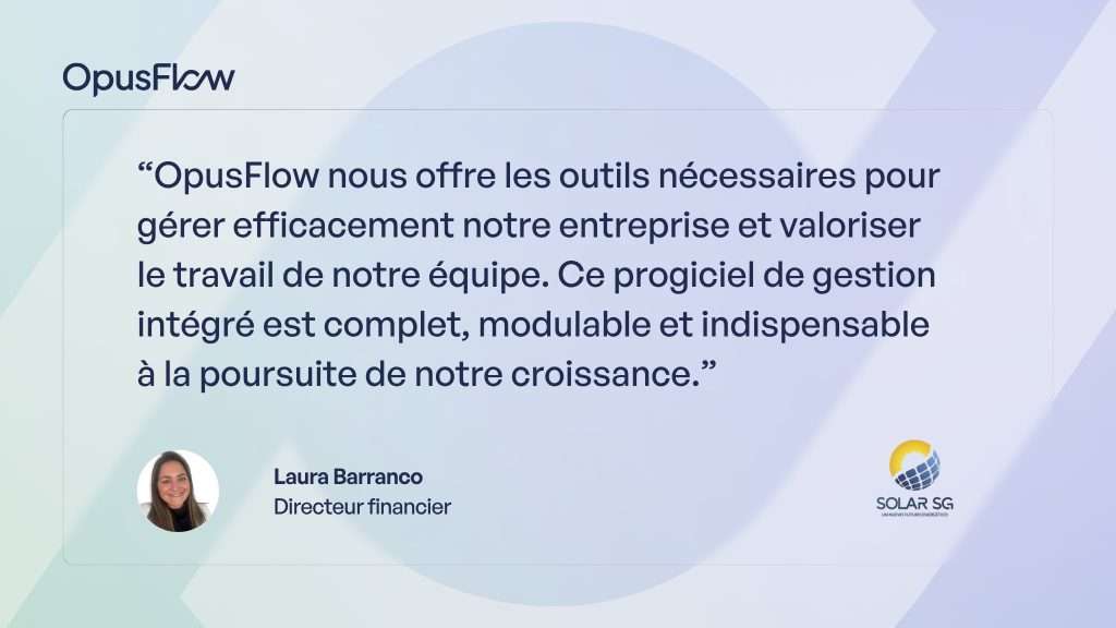 Études de cas - Solar SG | OpusFlow