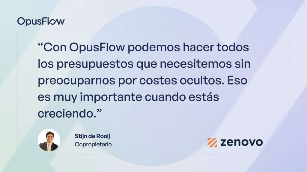 Caso de éxito - Zenovo | OpusFlow