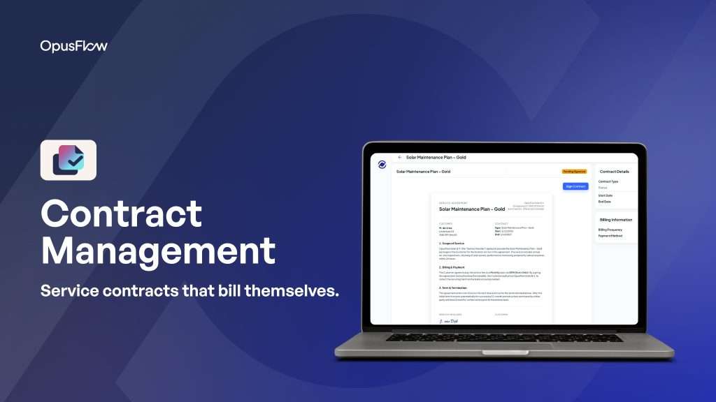 Contract management | OpusFlow
