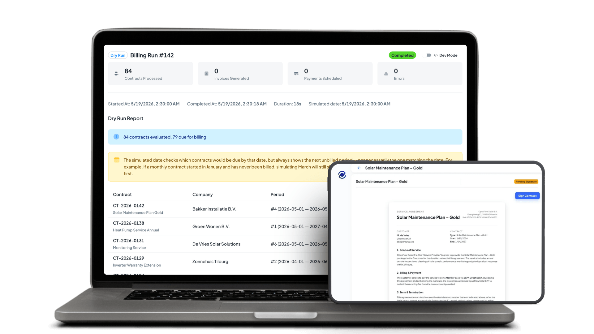 Contract management | OpusFlow
