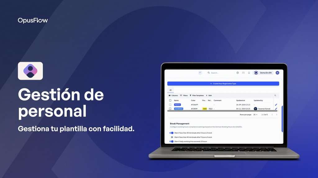 Gestión de empleados | OpusFlow