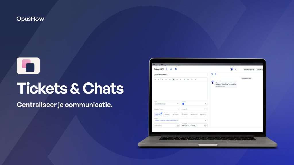 Tickets & Chats | OpusFlow
