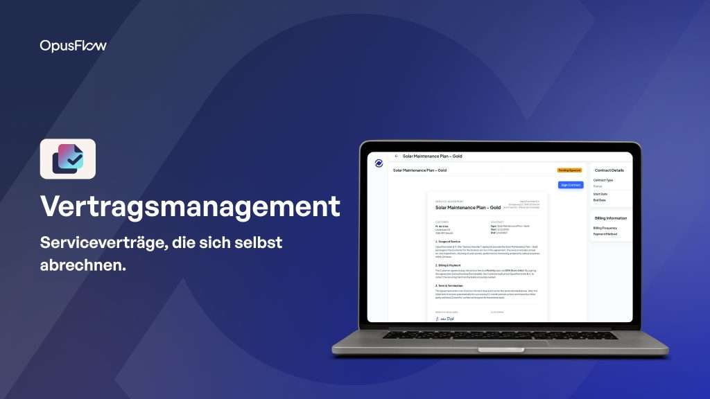 Contract management | OpusFlow